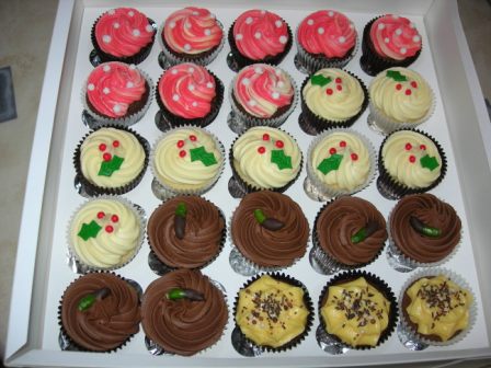 Christmas cupcakes