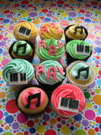 Music cupcakes
