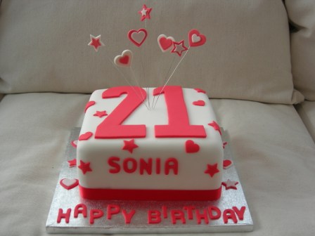 21st birthday cake