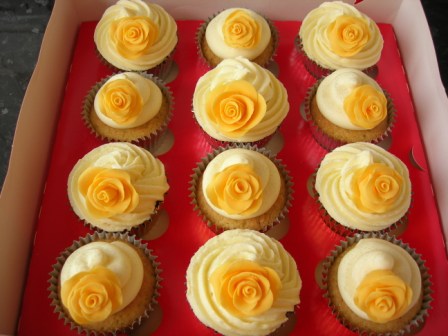 Roses cupcakes