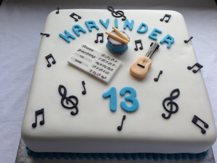 Musical birthday cake