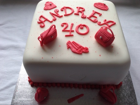 40th birthday cake for Andrea