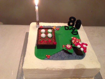 Dad's 80th cake