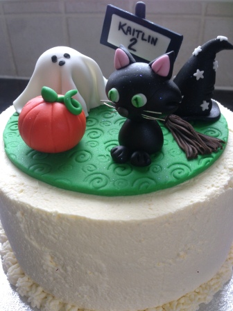 Halloween themed 2nd birthday cake