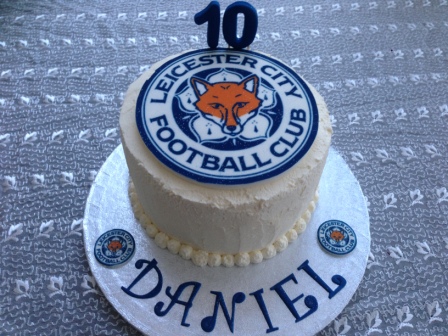 Leicester City birthday cake