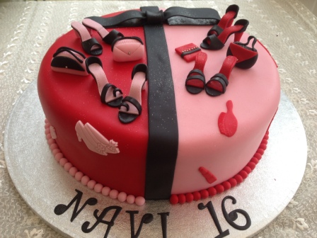 16th handbag & shoe cake for Navi